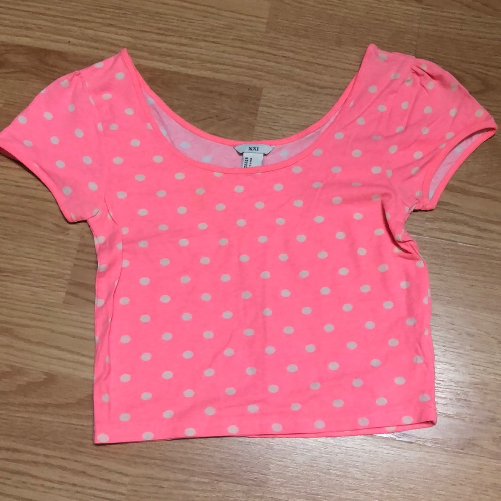 Pink Polka Dot Crop